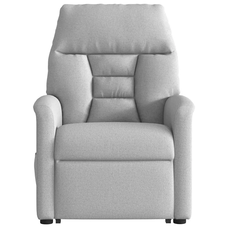 Fauteuil inclinable gris nuage tissu - 5