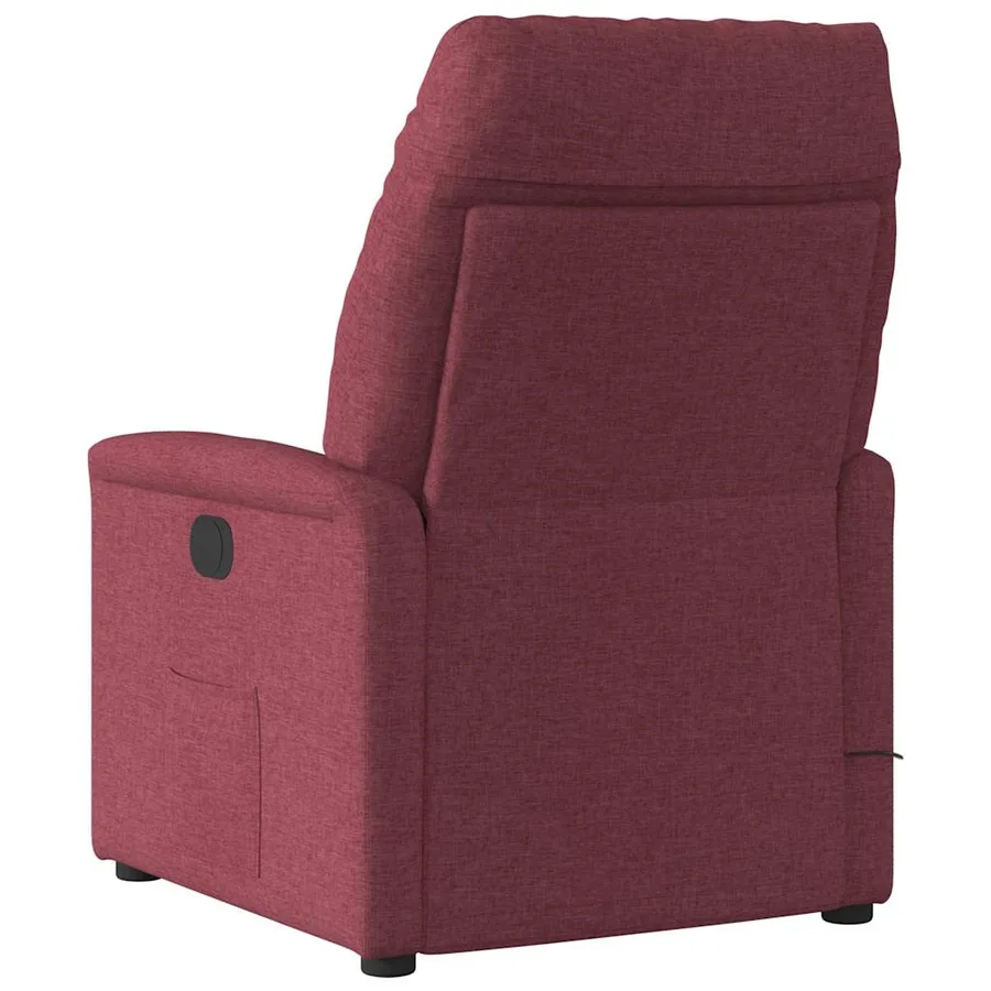 Fauteuil inclinable électrique Rouge bordeaux Tissu - 7