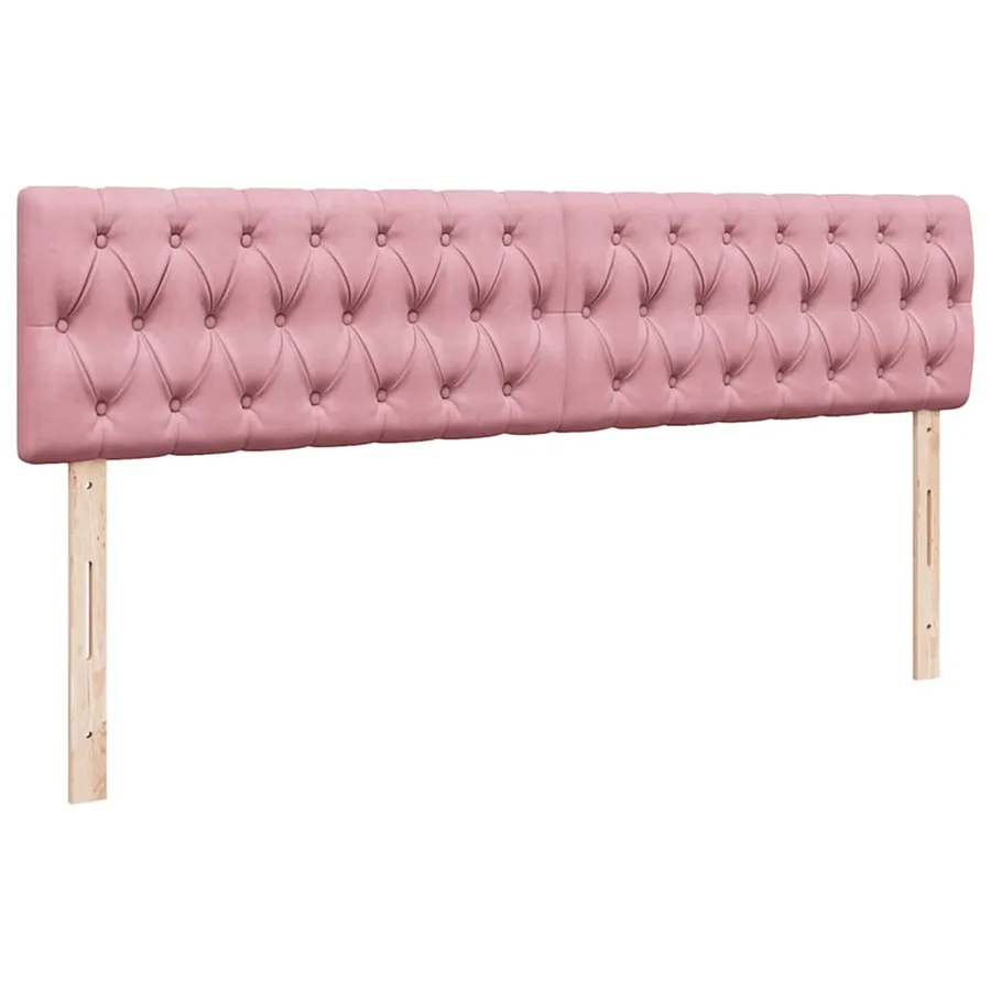 Lit ottoman avec matelas et LED Rose 180x200 cm velours - 10