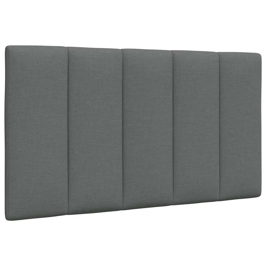 Cadre de lit sans matelas Hanko gris foncé 80x200 cm tissu - 7