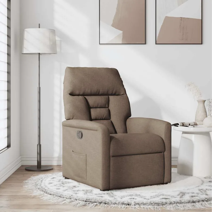 Fauteuil inclinable Marron Tissu - 2