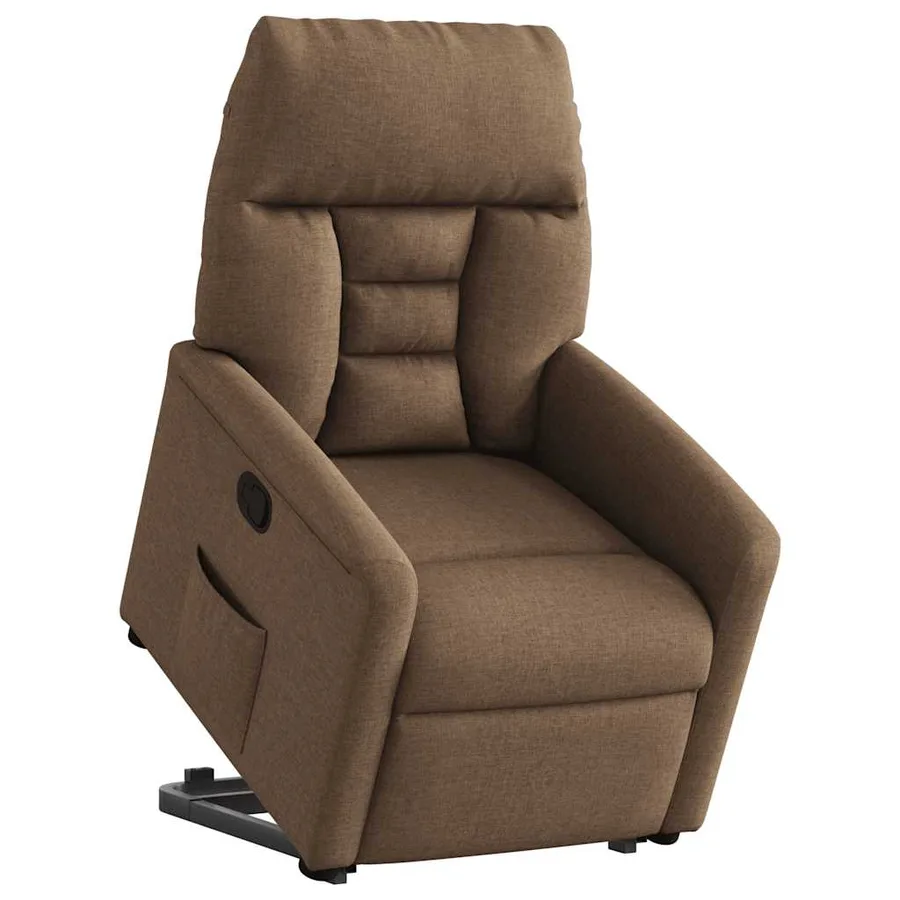 Fauteuil inclinable Marron Tissu - 3