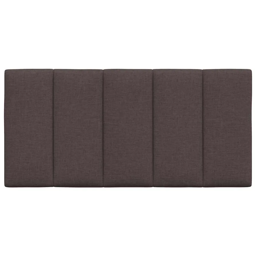 Coussin de tête de lit Hanko marron foncé 100 cm tissu - 4
