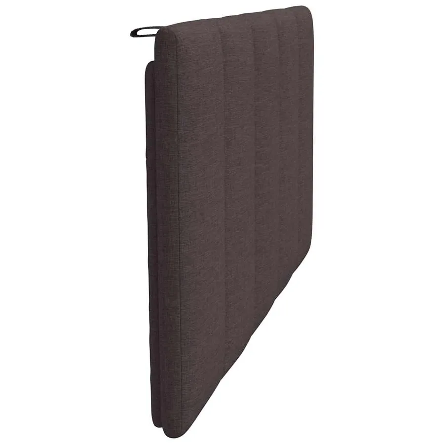 Coussin de tête de lit Hanko marron foncé 100 cm tissu - 5