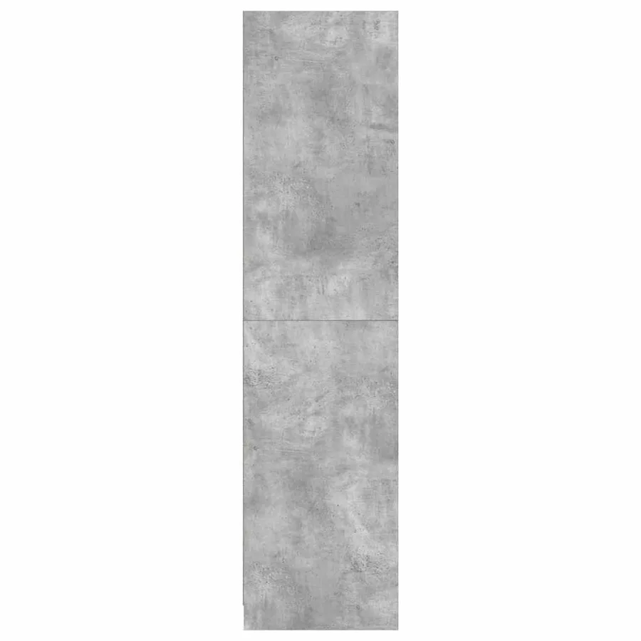 Garde-robe avec tiroirs Gris béton 50x50x200 cm Bois ingénierie - 5
