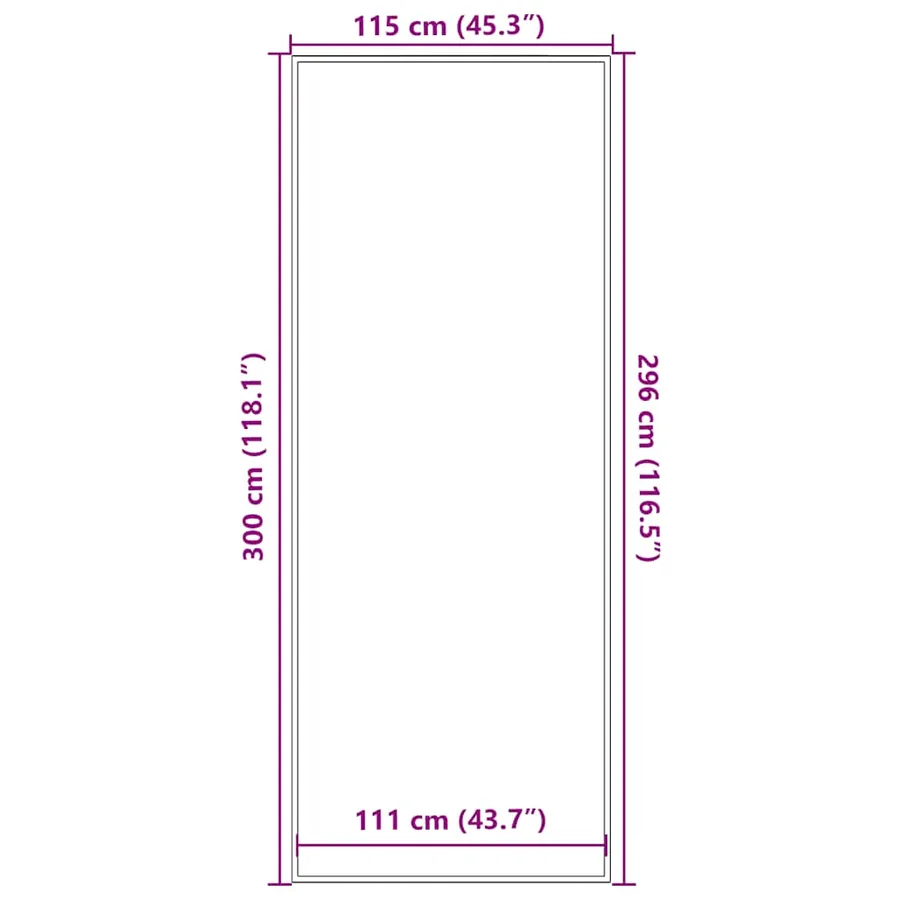 Paillasson anthracite 115x300 cm - 7