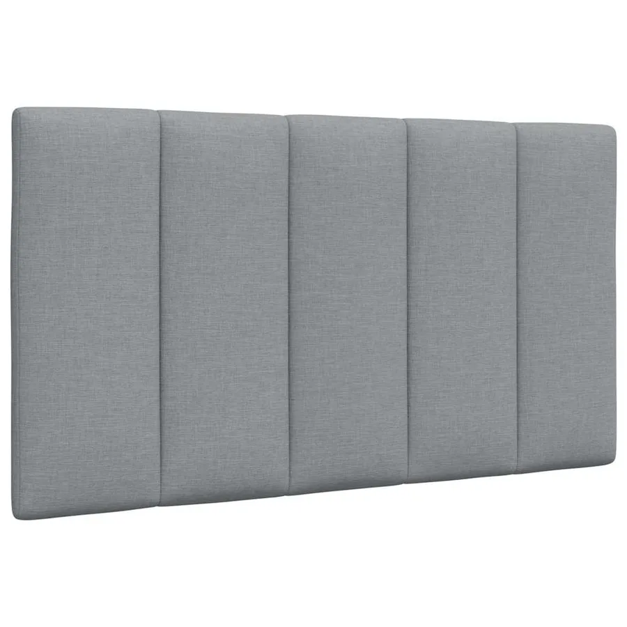 Lit avec matelas Hanko gris clair 80x200 cm tissu - 9
