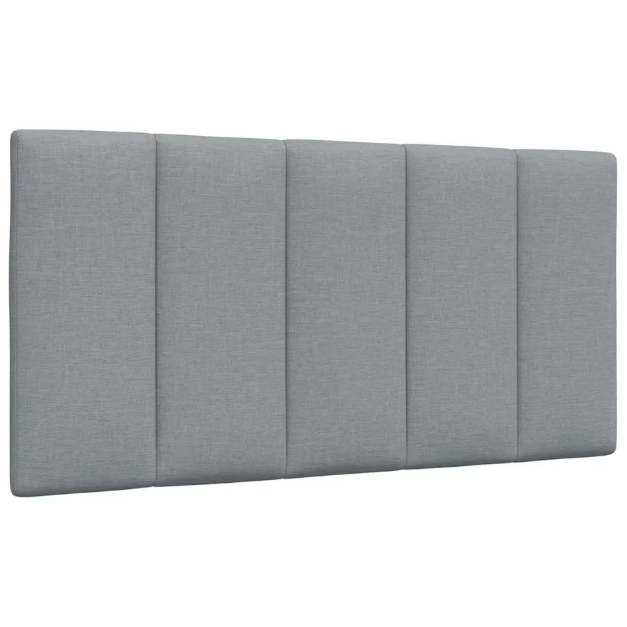 Cadre de lit sans matelas Hanko gris clair 100x200 cm tissu - 10