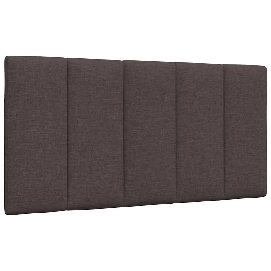 Lit avec matelas Hanko marron foncé 100x200 cm tissu - 9