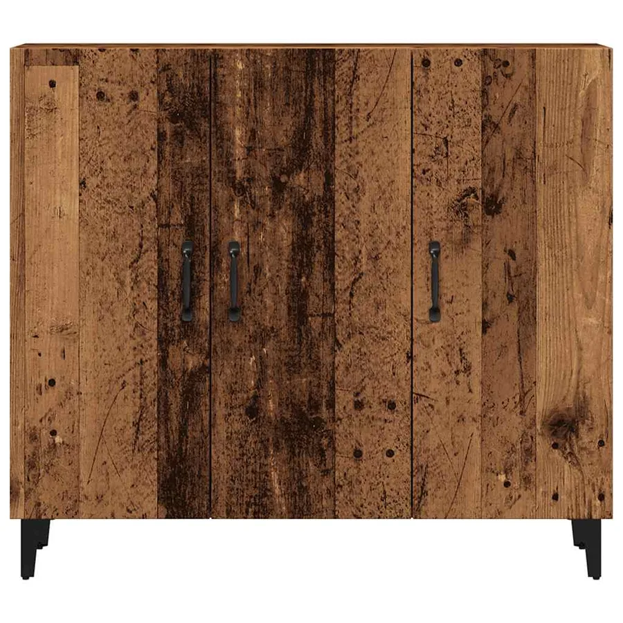Buffet vieux bois 90x34x80 cm bois d'ingénierie - 5