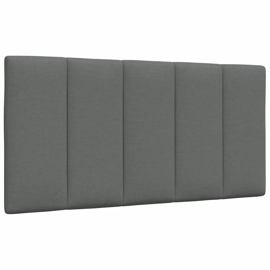 Coussin de tête de lit Hanko gris foncé 100 cm tissu