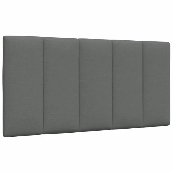 Coussin de tête de lit Hanko gris foncé 100 cm tissu