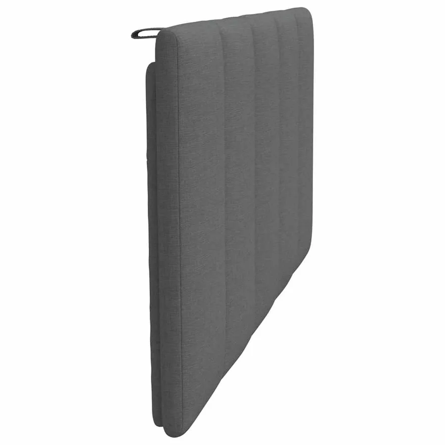 Coussin de tête de lit Hanko gris foncé 100 cm tissu - 5