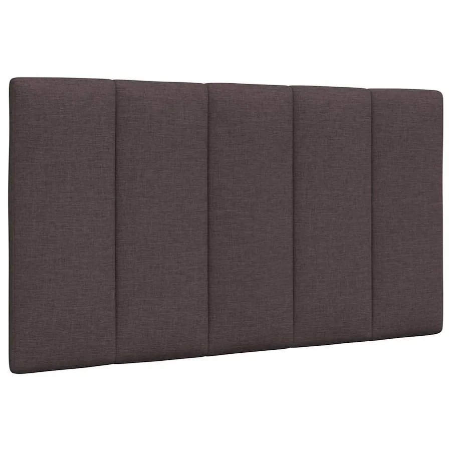 Coussin de tête de lit Hanko marron foncé 80 cm tissu