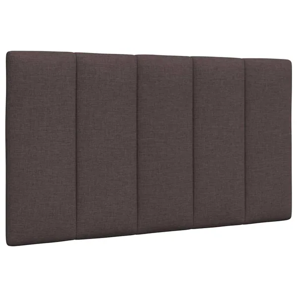 Coussin de tête de lit Hanko marron foncé 80 cm tissu