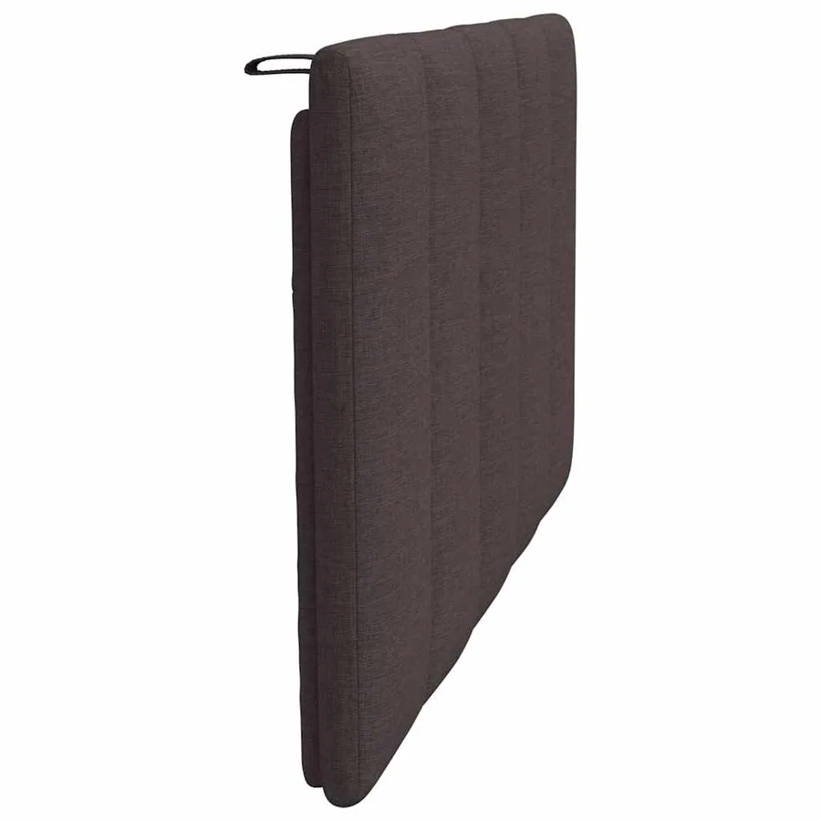 Coussin de tête de lit Hanko marron foncé 80 cm tissu - 5