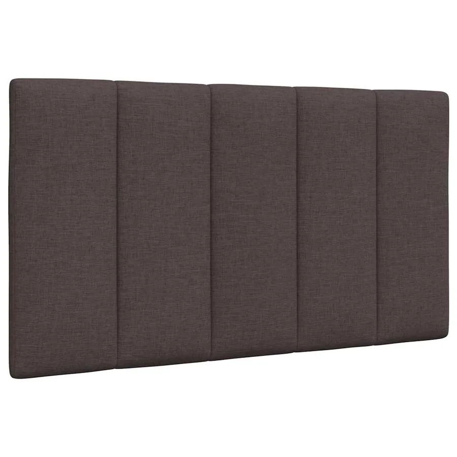 Cadre de lit sans matelas Hanko marron foncé 80x200 cm tissu - 7