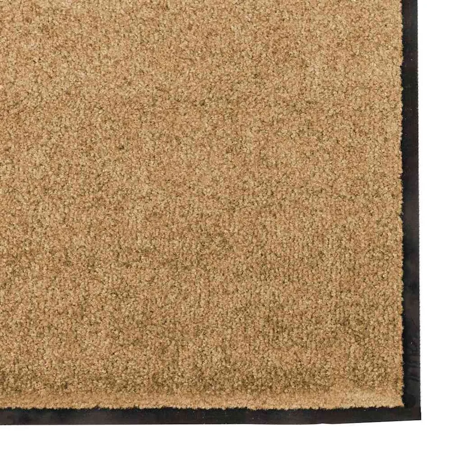 Tapis d'entrée Crème et noir 120 x 300 cm Polyamide et PVC - 4