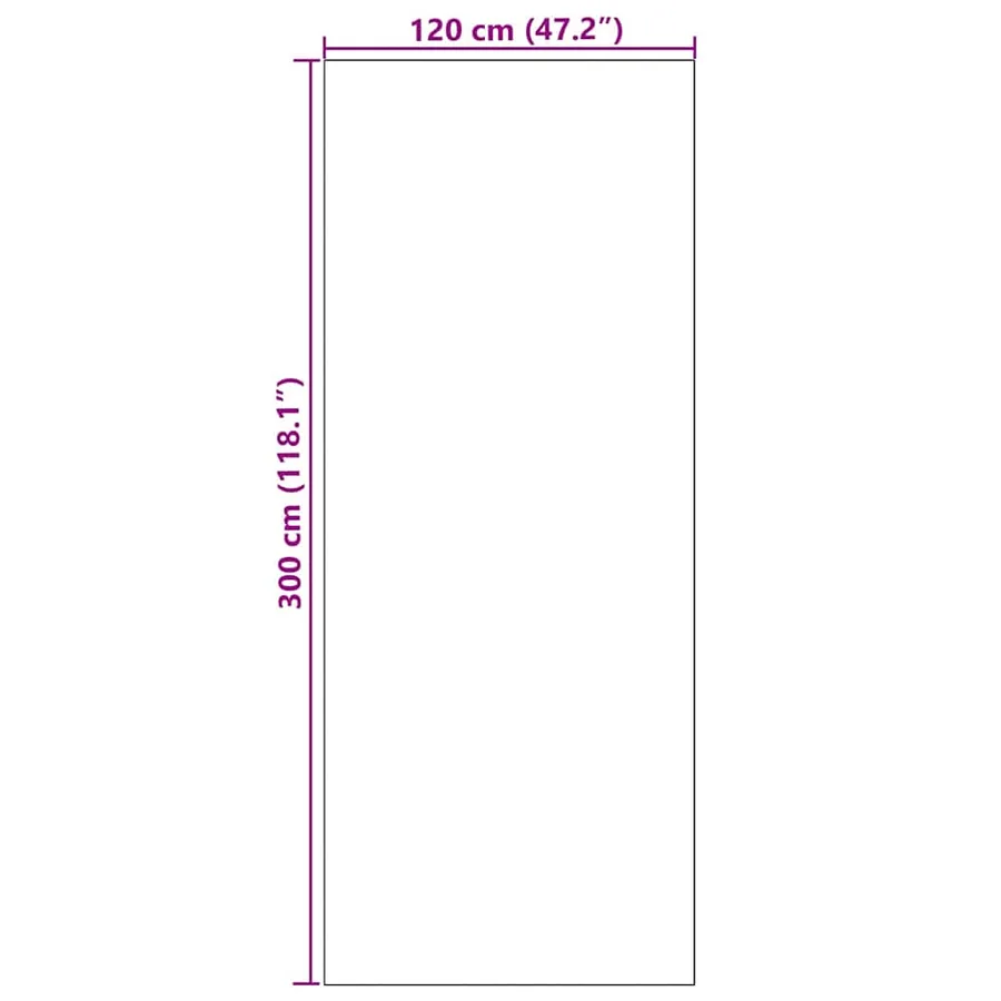 Tapis d'entrée Gris et Noir 120 x 300 cm 100% Polyamide - 7