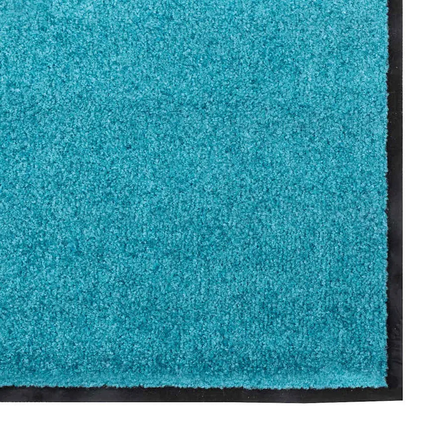 Tapis d'entrée Autre Cyan et Noir 120 x 250 cm Polyamide et PVC - 4