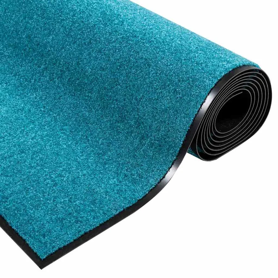 Tapis d'entrée Autre Cyan et Noir 120 x 250 cm Polyamide et PVC - 5