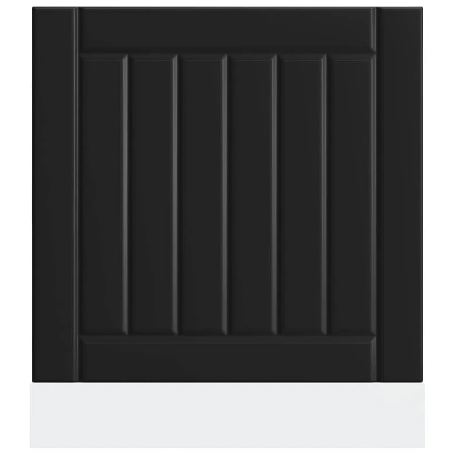 Panneau de lave-vaisselle Lucca noir bois d'ingénierie - 4