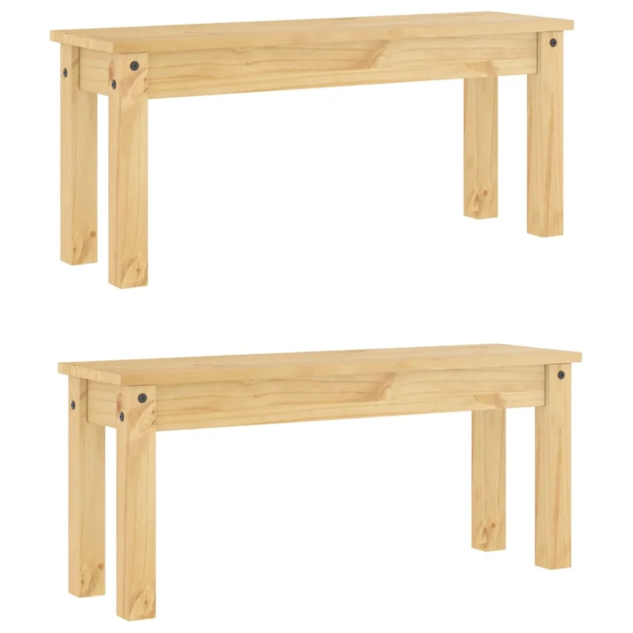 Ensemble à manger PANAMA 3 pcs bois de pin massif - 6