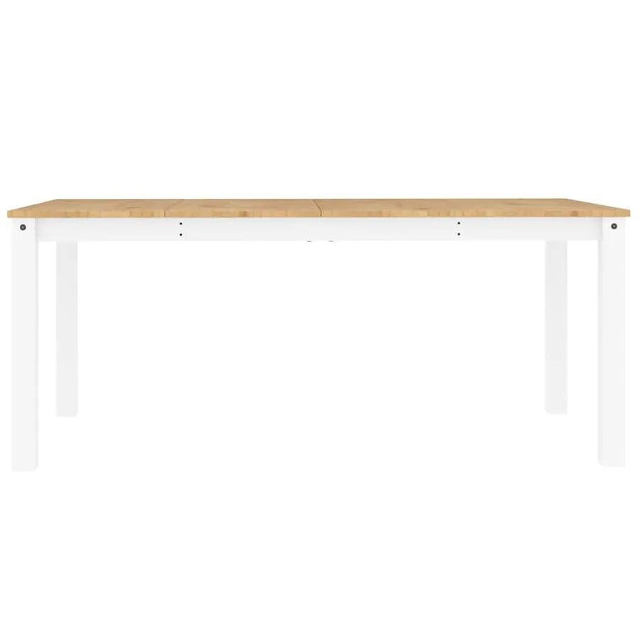 Ensemble à manger PANAMA 3 pcs blanc bois de pin massif - 9