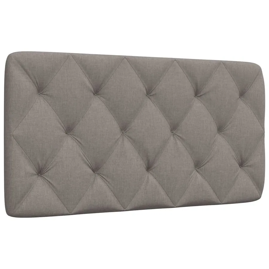 Coussin de tête de lit taupe 100 cm tissu