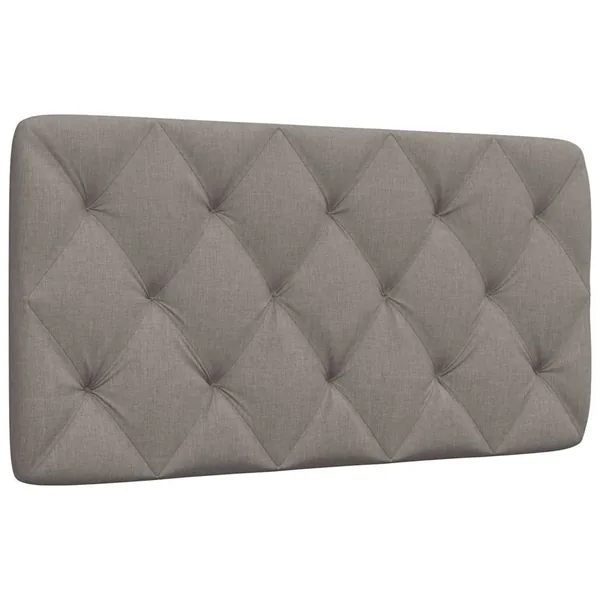 Coussin de tête de lit taupe 100 cm tissu