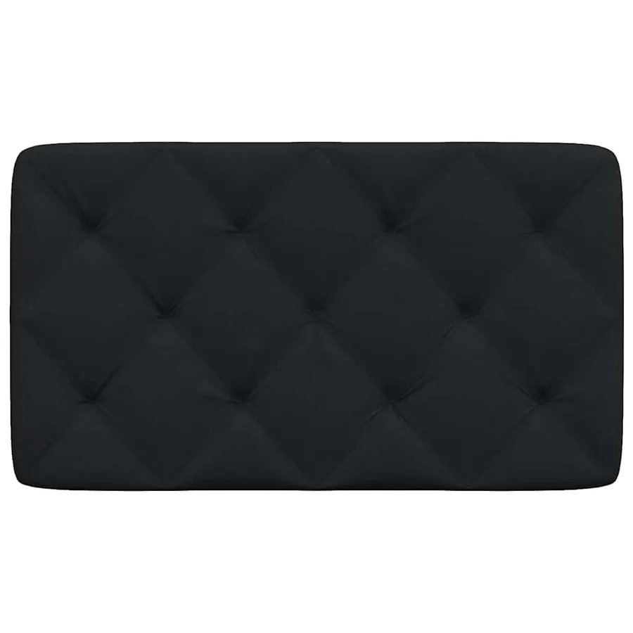 Coussin de tête de lit noir 90 cm tissu - 4