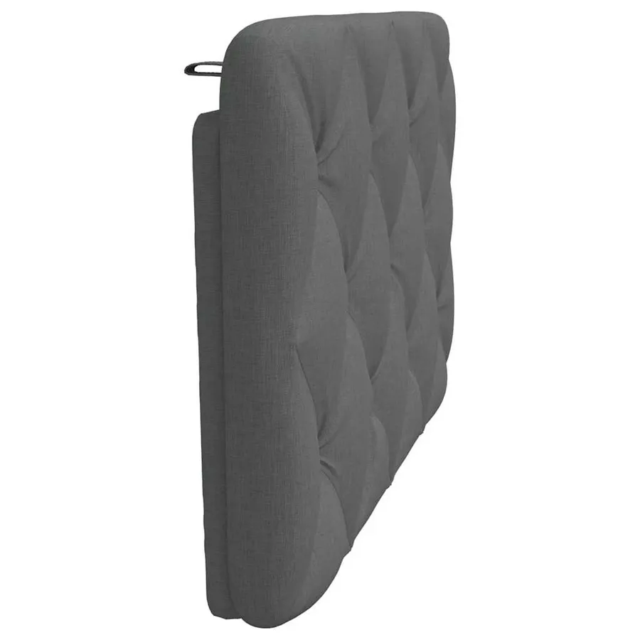 Coussin de tête de lit gris foncé 80 cm tissu - 5