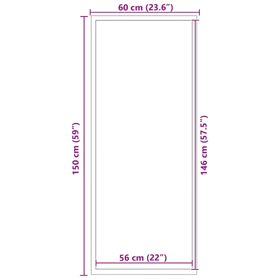 Paillasson marron 60x150 cm - 7