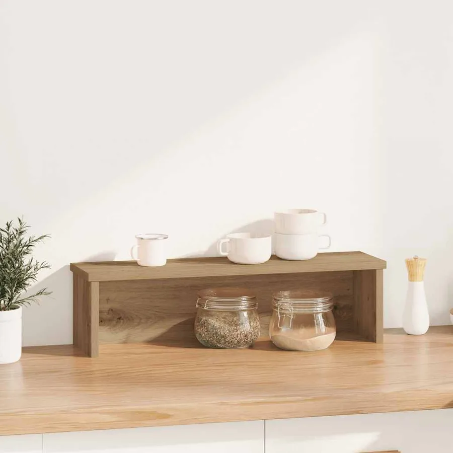 Étagère de cuisine empilable chêne artisanal 60x15x16 cm - 2