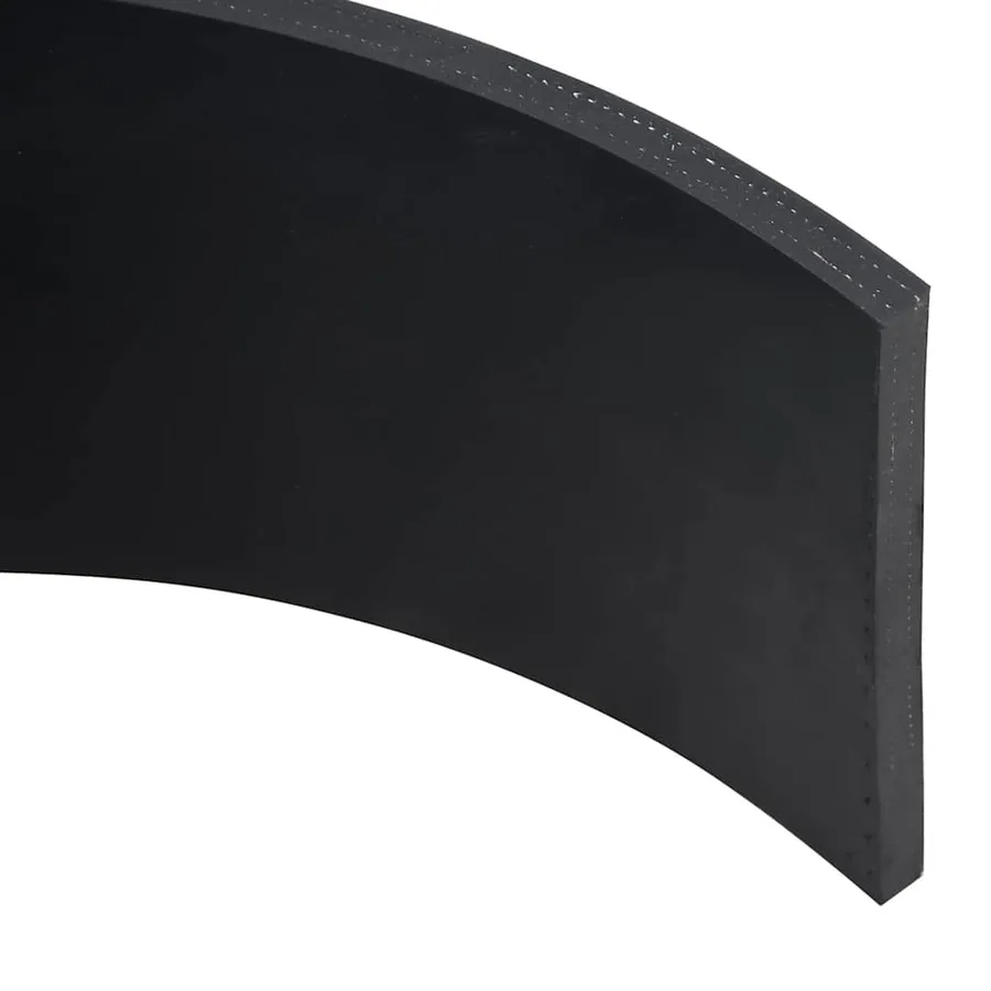 Bordure en caoutchouc de chasse-neige noir 150x15x1 cm - 4