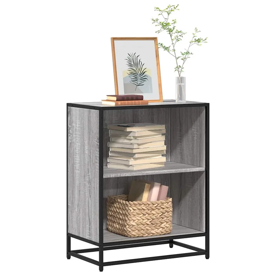 Bibliothèque sonoma gris 60x35x76 cm bois d'ingénierie