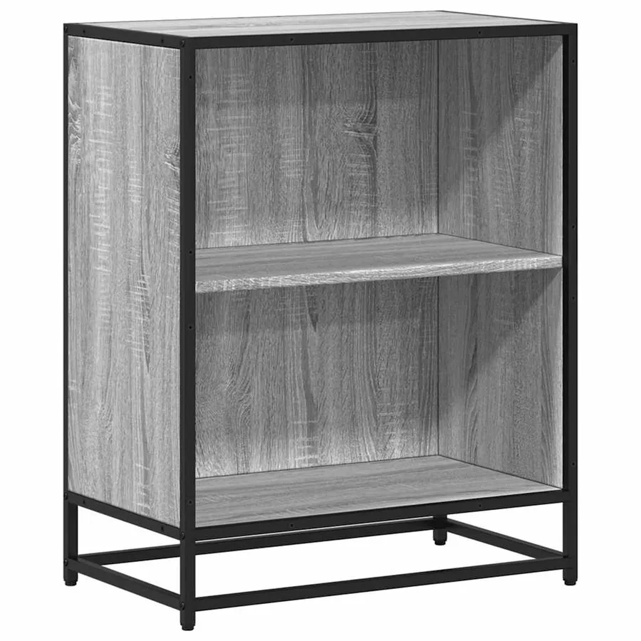 Bibliothèque sonoma gris 60x35x76 cm bois d'ingénierie - 2