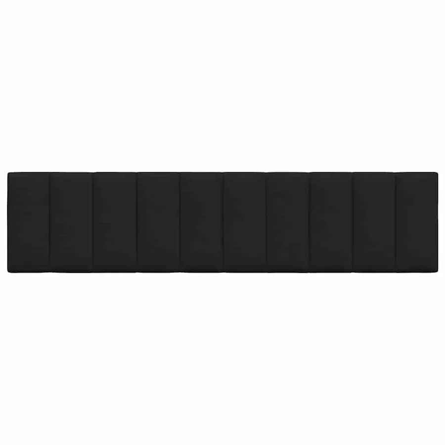 Coussin de tête de lit Hanko noir 200 cm tissu - 4