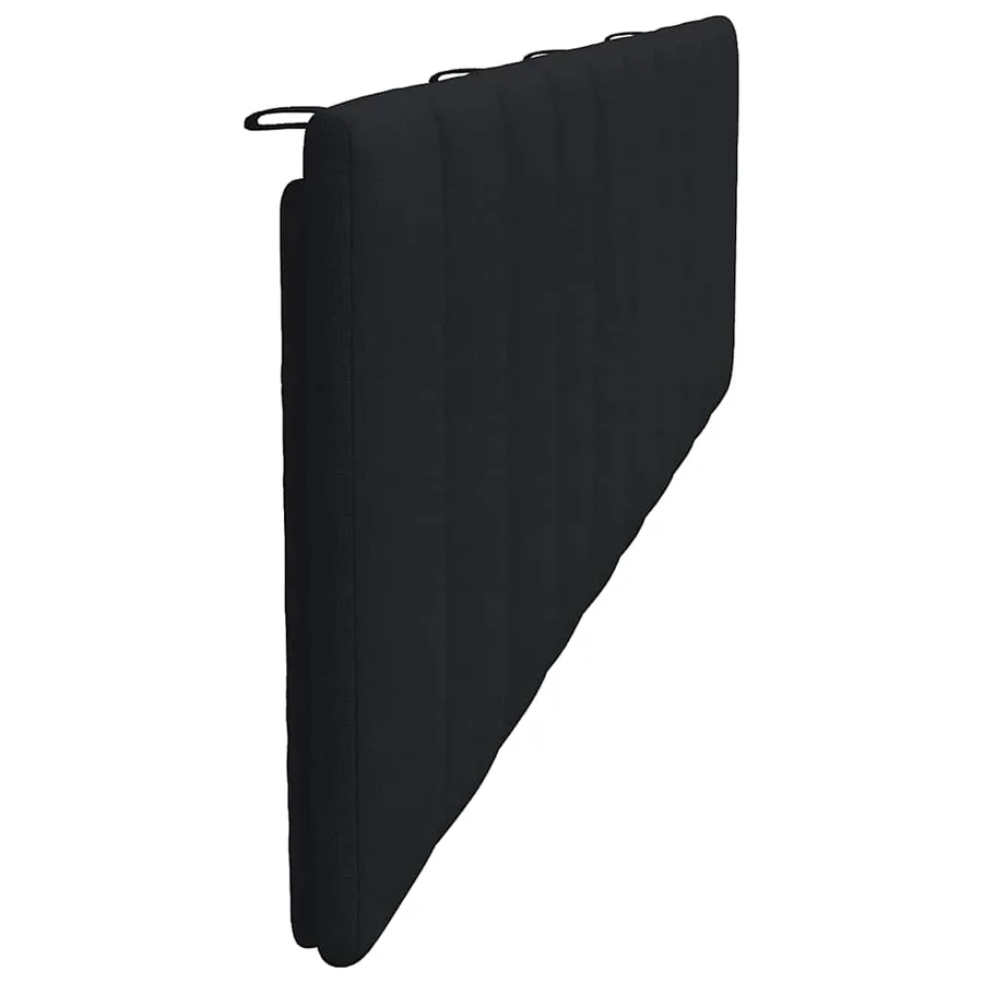 Coussin de tête de lit Hanko noir 200 cm tissu - 5