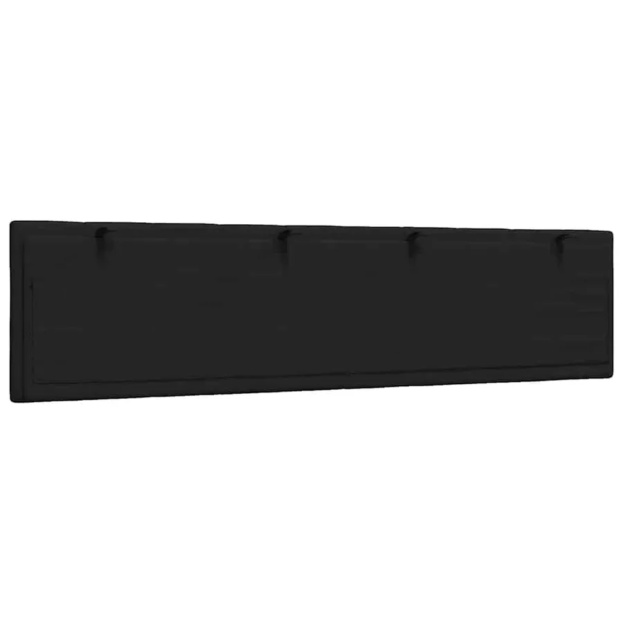 Coussin de tête de lit Hanko noir 200 cm tissu - 6
