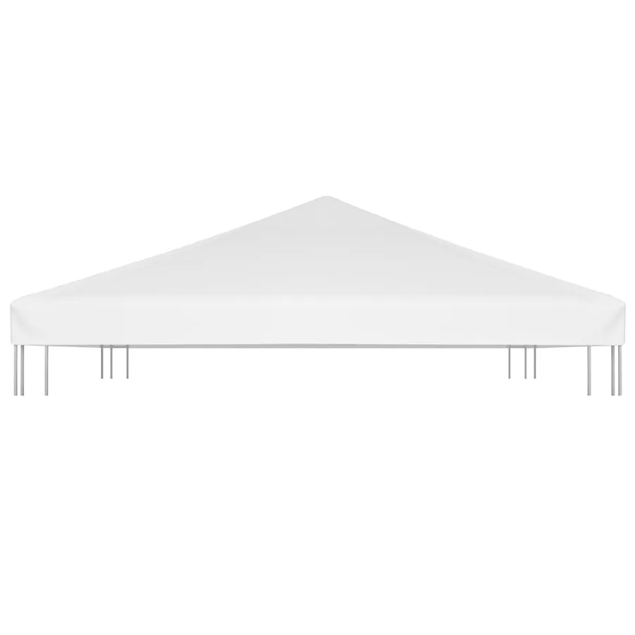 Toile de toit de belvédère 270 g/m² 4x3 m Blanc - 4
