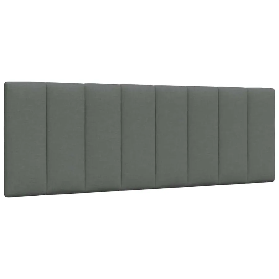 Lit avec matelas Hanko gris foncé 120x200 cm tissu - 9