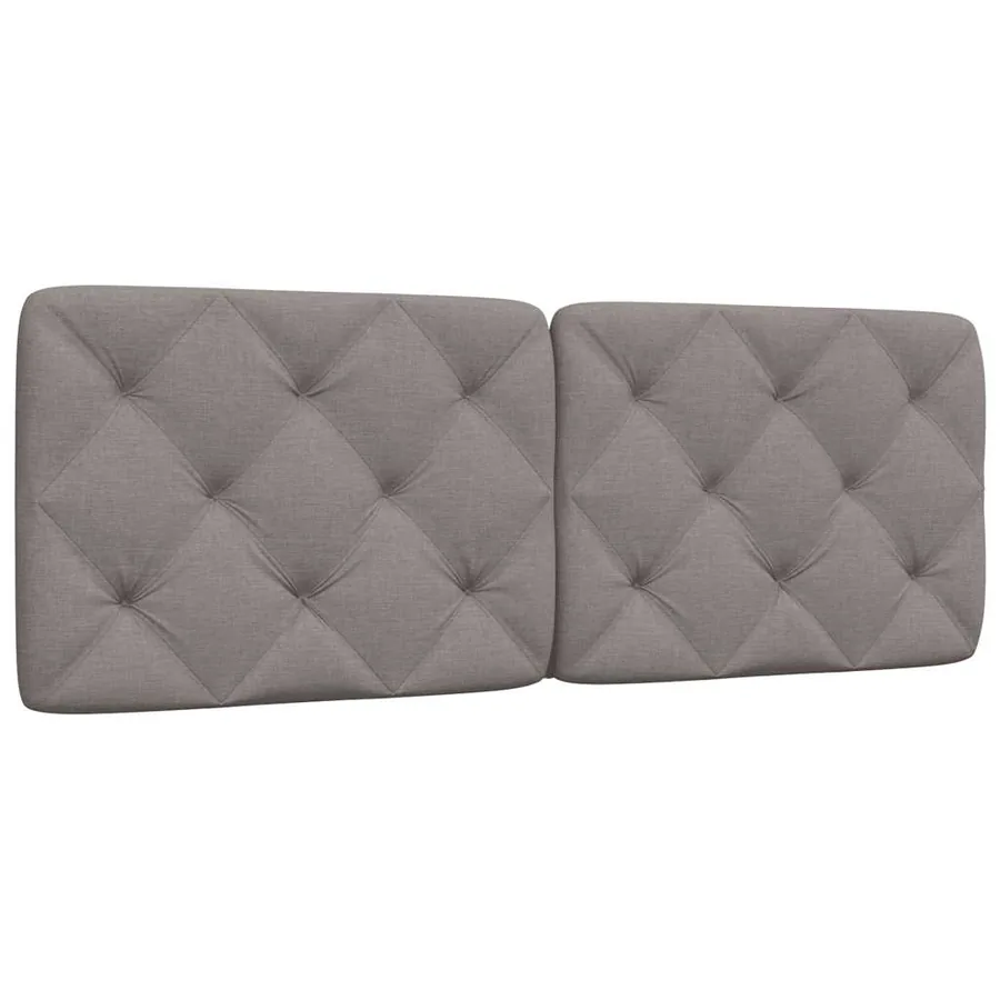 Coussin de tête de lit taupe 140 cm tissu