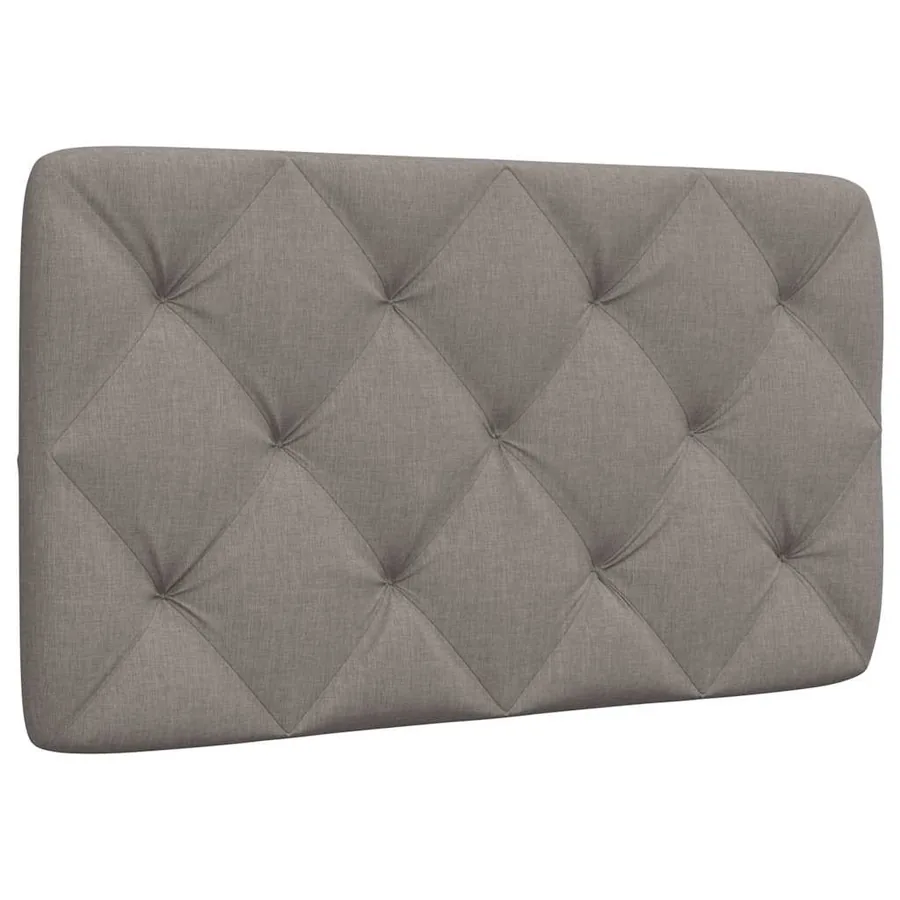 Coussin de tête de lit taupe 90 cm tissu
