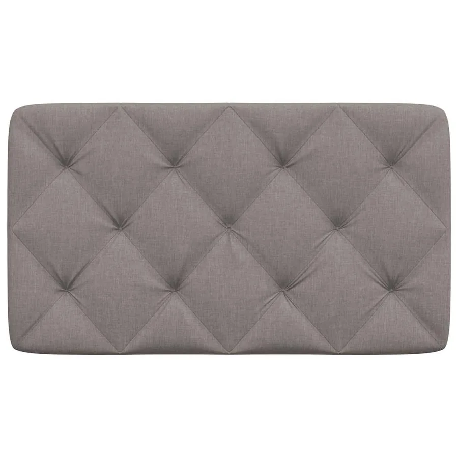 Coussin de tête de lit taupe 90 cm tissu - 4