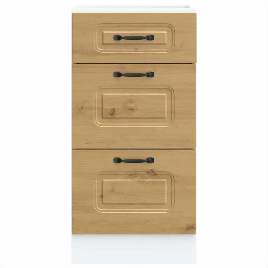 Armoire de cuisine Kalmar chêne artisanal bois d'ingénierie - 5