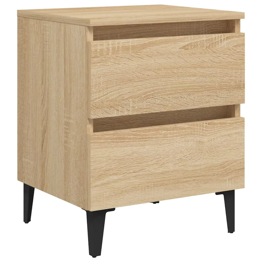 Table de chevet chêne sonoma 40x35x50 cm bois d'ingénierie - 2
