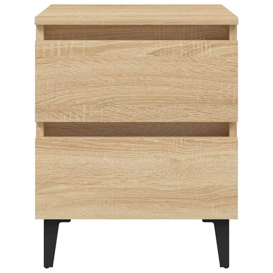 Table de chevet chêne sonoma 40x35x50 cm bois d'ingénierie - 3