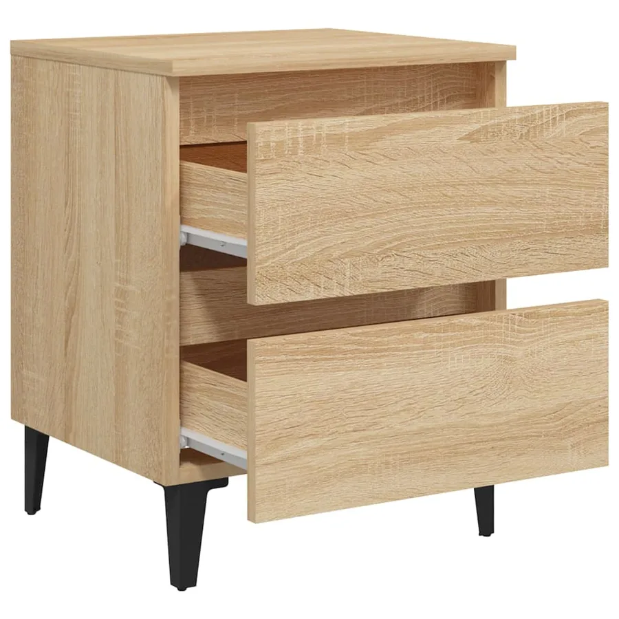 Table de chevet chêne sonoma 40x35x50 cm bois d'ingénierie - 5