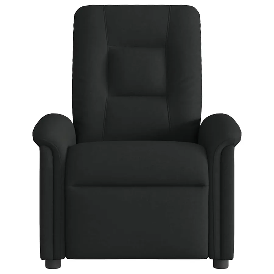 Fauteuil de massage inclinable Noir Tissu - 3